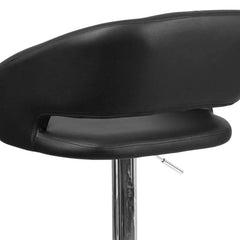 Amberlie Swivel Modern Upholstered Adjustable-Height Bar stool