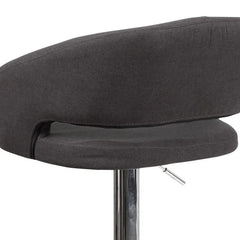Amberlie Swivel Modern Upholstered Adjustable-Height Bar stool