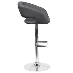 Amberlie Swivel Modern Upholstered Adjustable-Height Bar stool