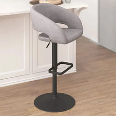 Amberlie Swivel Modern Upholstered Adjustable-Height Bar stool