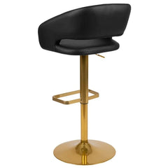 Amberlie Swivel Modern Upholstered Adjustable-Height Bar stool