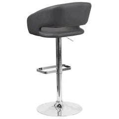 Amberlie Swivel Modern Upholstered Adjustable-Height Bar stool