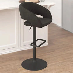 Amberlie Swivel Modern Upholstered Adjustable-Height Bar stool