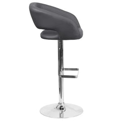 Amberlie Swivel Modern Upholstered Adjustable-Height Bar stool