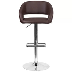 Amberlie Swivel Modern Upholstered Adjustable-Height Bar stool