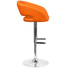 Amberlie Swivel Modern Upholstered Adjustable-Height Bar stool