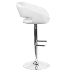 Amberlie Swivel Modern Upholstered Adjustable-Height Bar stool
