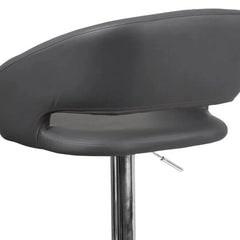 Amberlie Swivel Modern Upholstered Adjustable-Height Bar stool