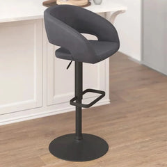 Amberlie Swivel Modern Upholstered Adjustable-Height Bar stool