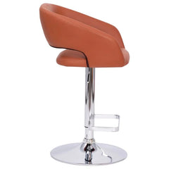 Amberlie Swivel Modern Upholstered Adjustable-Height Bar stool