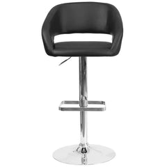 Amberlie Swivel Modern Upholstered Adjustable-Height Bar stool