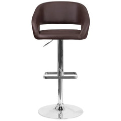 Amberlie Swivel Modern Upholstered Adjustable-Height Bar stool