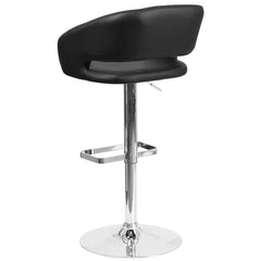 Amberlie Swivel Modern Upholstered Adjustable-Height Bar stool