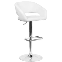 Amberlie Swivel Modern Upholstered Adjustable-Height Bar stool