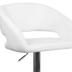 Amberlie Swivel Modern Upholstered Adjustable-Height Bar stool