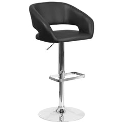 Amberlie Swivel Modern Upholstered Adjustable-Height Bar stool