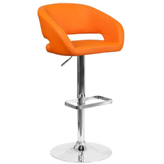 Amberlie Swivel Modern Upholstered Adjustable-Height Bar stool