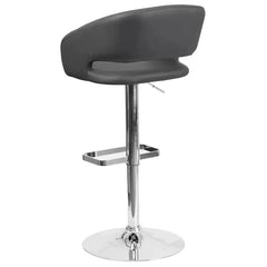 Amberlie Swivel Modern Upholstered Adjustable-Height Bar stool