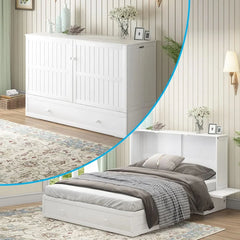 Shivank Murphy Storage Bed with Mattress - Wooden bazar