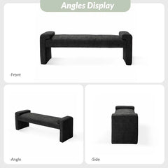 Gelly Modern Upholstered Accent Bench - Wooden Bazar