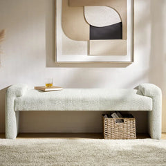 Gelly Modern Upholstered Accent Bench - Wooden Bazar
