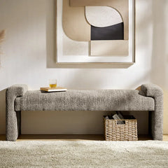 Gelly Modern Upholstered Accent Bench - Wooden Bazar