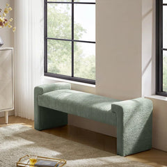 Gelly Modern Upholstered Accent Bench - Wooden Bazar