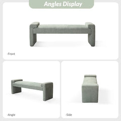 Gelly Modern Upholstered Accent Bench - Wooden Bazar