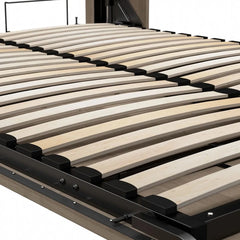 Murphy Bed with Shelving and Drawers - Wooden Bazar