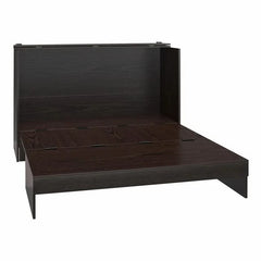 Queen Cabinet Bed With Storage Drawer - Wooden Bazar