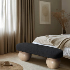 Henik Modern Upholstered Bench - Wooden Bazar