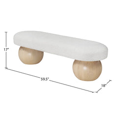 Henik Modern Upholstered Bench - Wooden Bazar