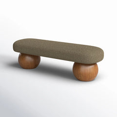 Thanos Upholstered Bench - Wooden Bazar
