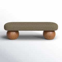 Thanos Upholstered Bench - Wooden Bazar