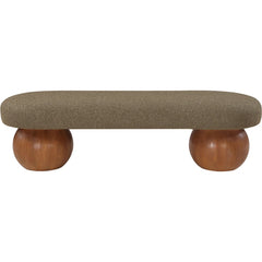 Thanos Upholstered Bench - Wooden Bazar