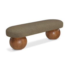 Thanos Upholstered Bench - Wooden Bazar