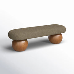 Thanos Upholstered Bench - Wooden Bazar