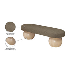 Henik Modern Upholstered Bench - Wooden Bazar
