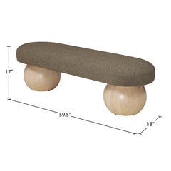 Henik Modern Upholstered Bench - Wooden Bazar