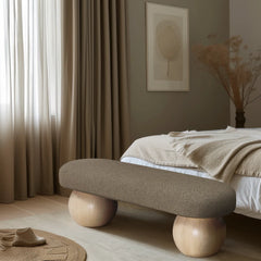 Henik Modern Upholstered Bench - Wooden Bazar