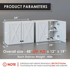 Kimso Door Wall Cabinets - Wooden Bazar