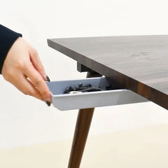 Arkiy Modern 8 Seater extendable Dining Table - Wooden bazar