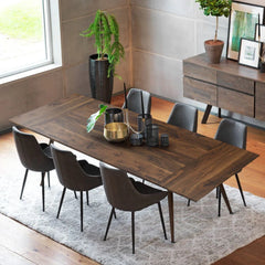 Arkiy Modern 8 Seater extendable Dining Table - Wooden bazar