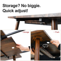 Arkiy Modern 8 Seater extendable Dining Table - Wooden bazar