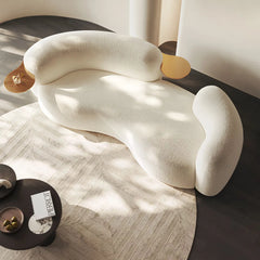 Shikar Curved Modern 3-Seater Sofa with Built-In Gold Tray - Wooden Bazar