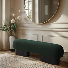 Nancion Fabric Upholstered Bench - Wooden bazar