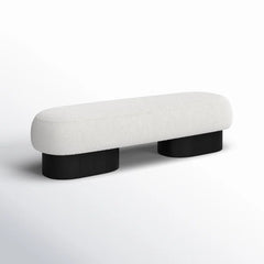 Nancion Fabric Upholstered Bench - Wooden bazar