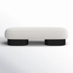 Nancion Fabric Upholstered Bench - Wooden bazar