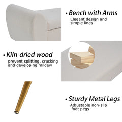 Storage Bench End of Bed Ottoman for King Size Bed - Wooden Bazar