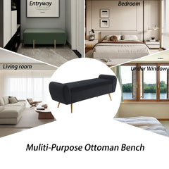 Storage Bench End of Bed Ottoman for King Size Bed - Wooden Bazar